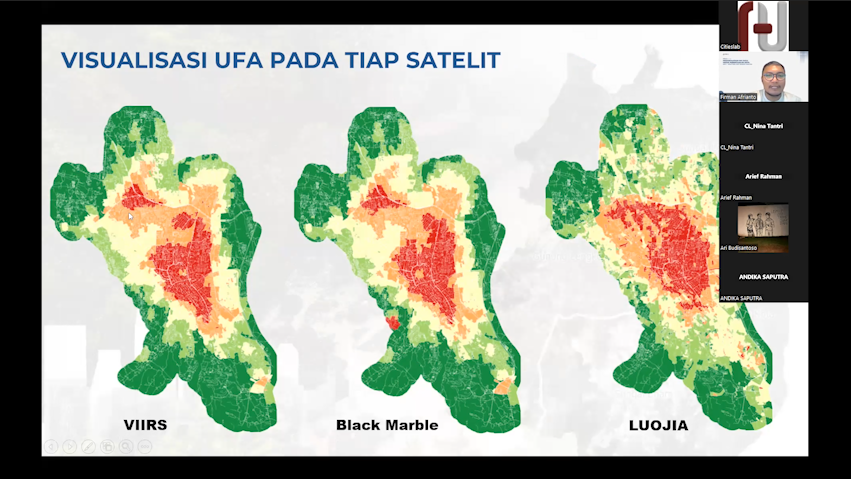 Part 18 - Praktek Urban Functional Area (UFA): Membaca Visualisasi UFA pada setiap satelit