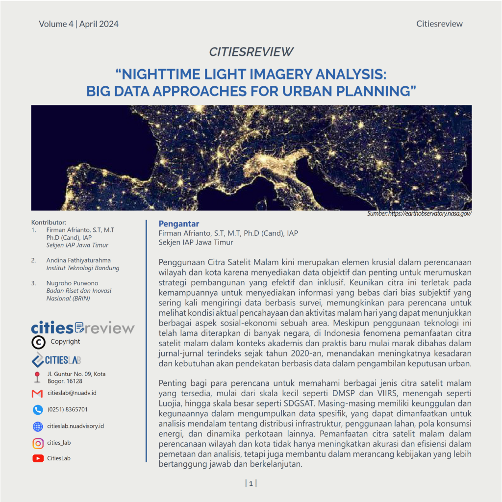 Citiesreview 4: Nighttime Light Imagery Analysis